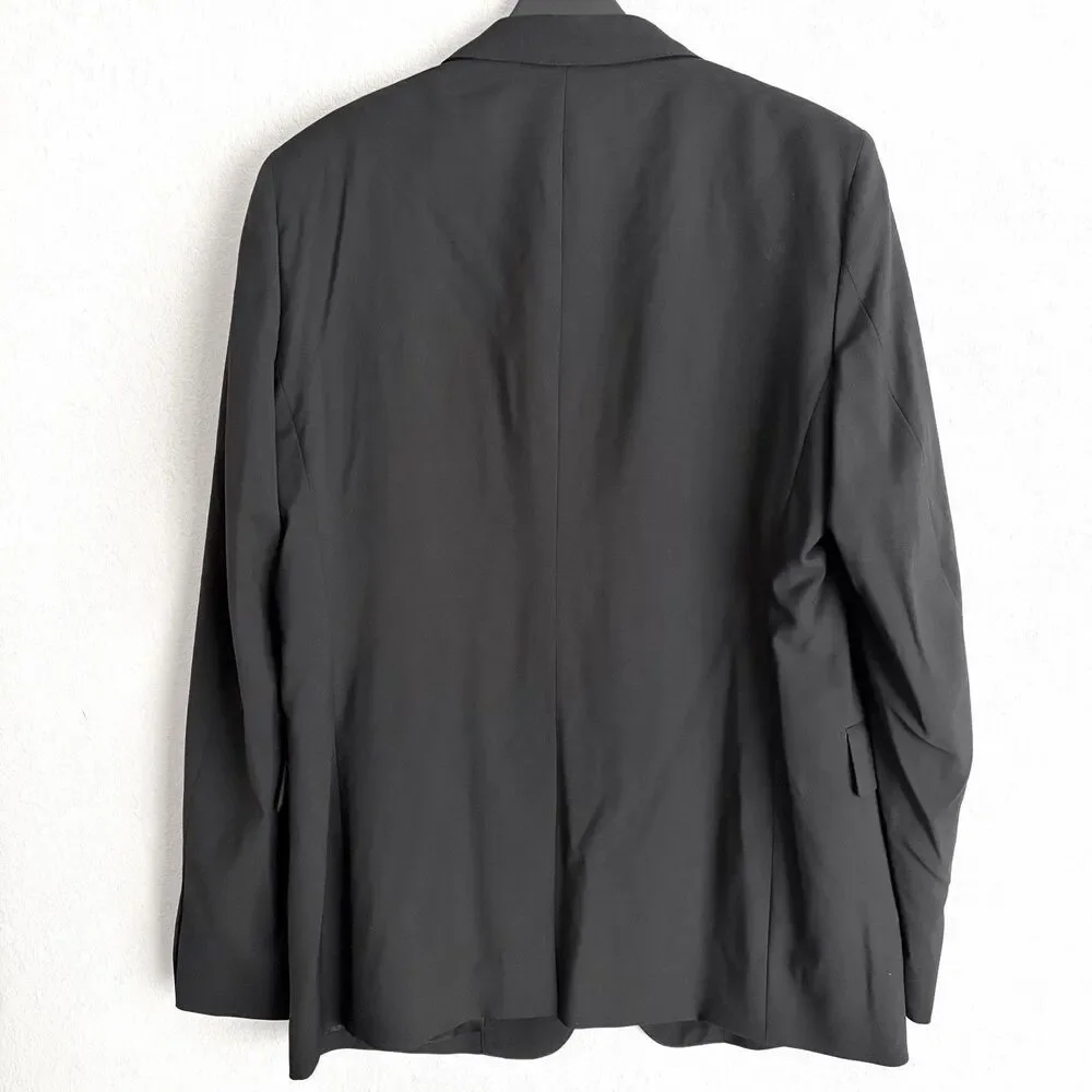 Gucci Uniform Mens Black Suit Jacket Size 52 (42R US)
